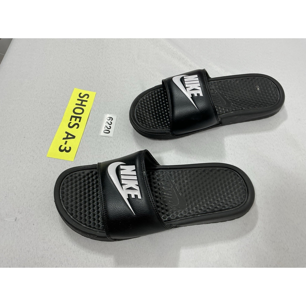Mens Nike Slipon Slide Sandals 8 Black Logo - Picture 4 of 6